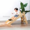 ⁦2 in 1 wooden Folding Slide with drawing board⁩ - الصورة ⁦4⁩