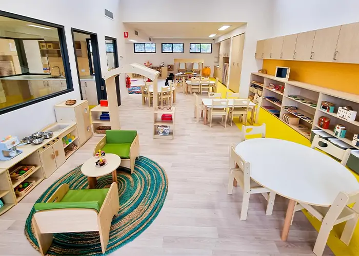 Engaging and Educational Indoor Preschool Environment