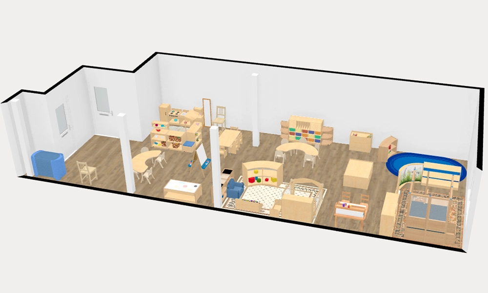 preschool A 3D layout