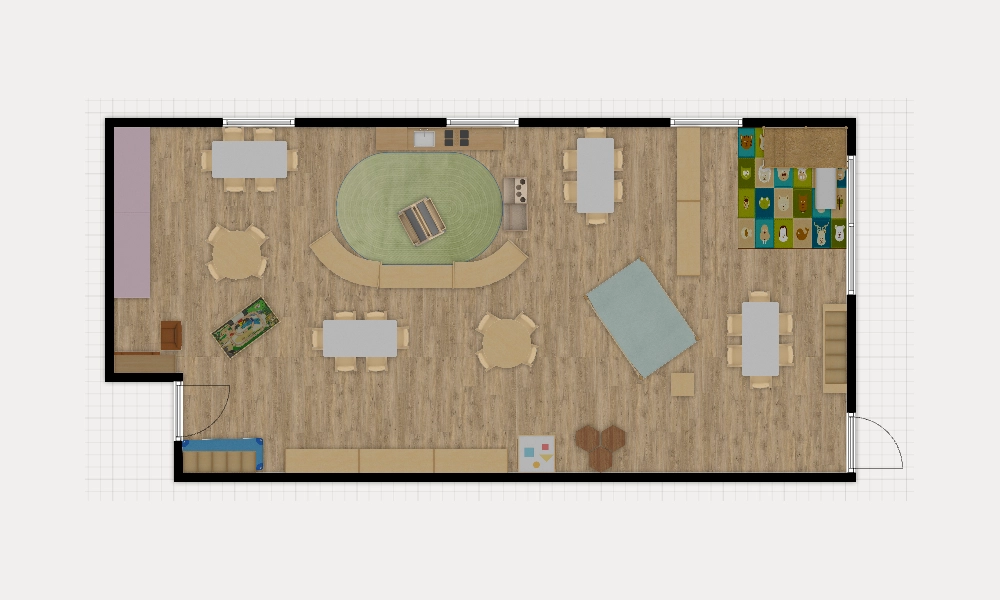 Toddler preschool B floor plan