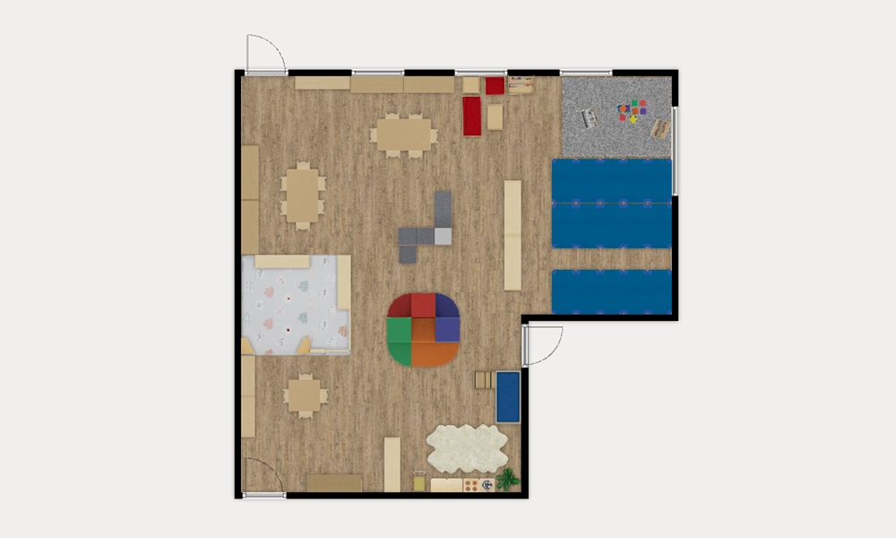 Toddler preschool B floor plan