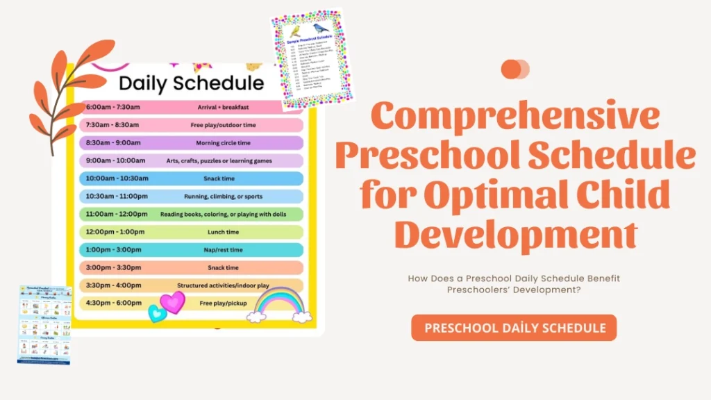 Preschool Daily Schedule