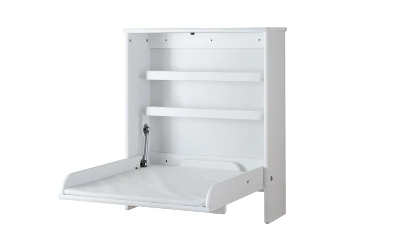 Wall-mounted changing table