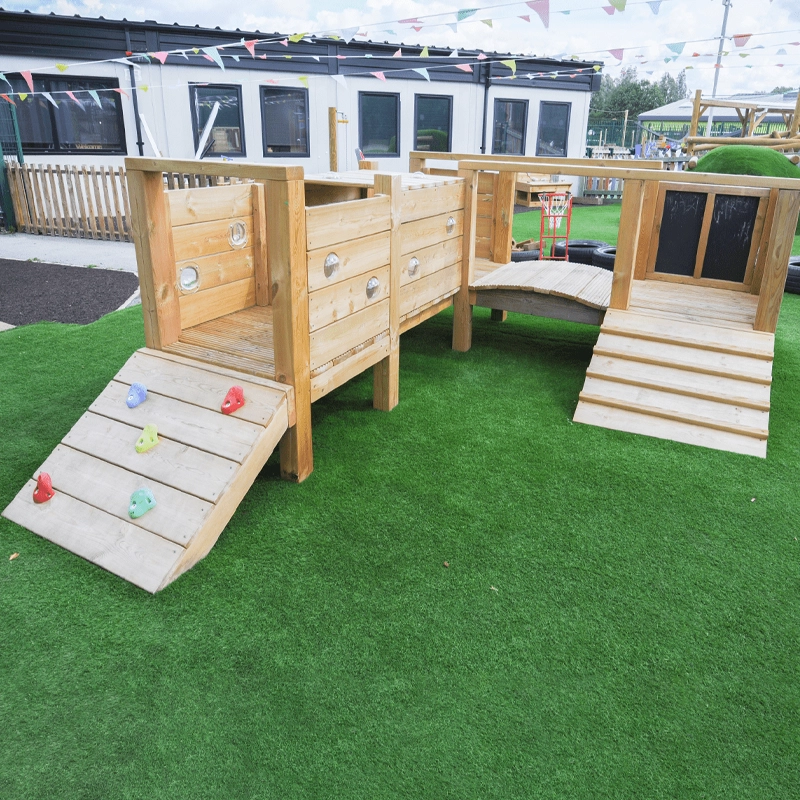 Installing playground equipment