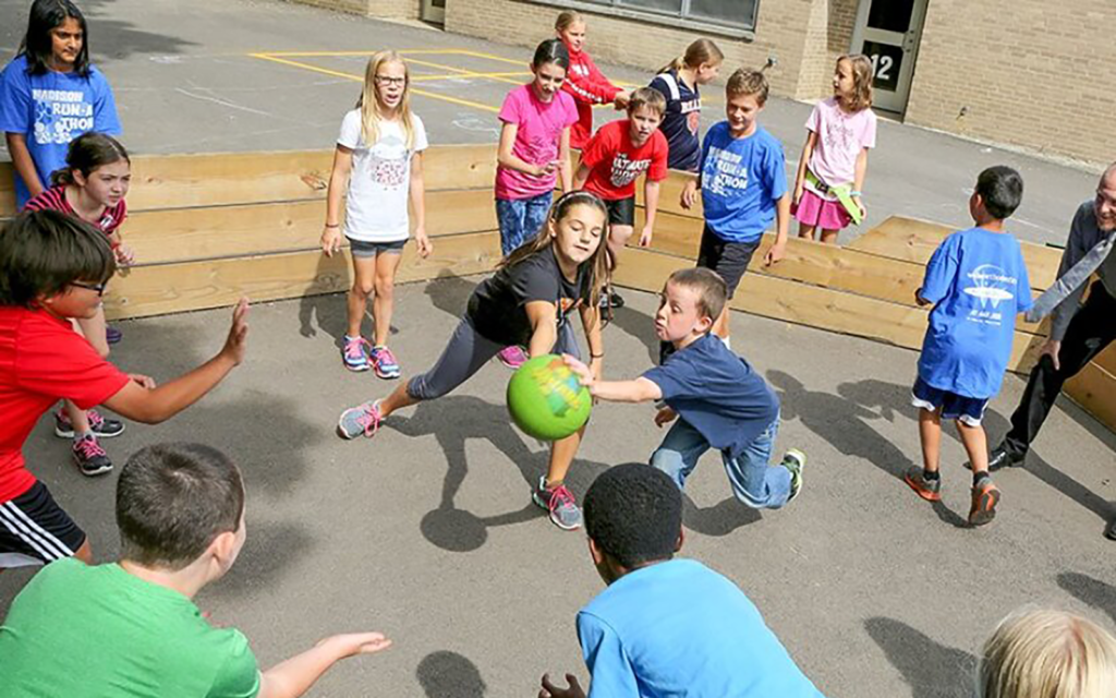 Playing Games Together at Recess