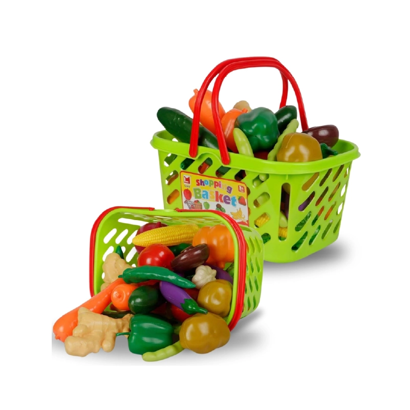 Vegetables Shopping Basket Play Set