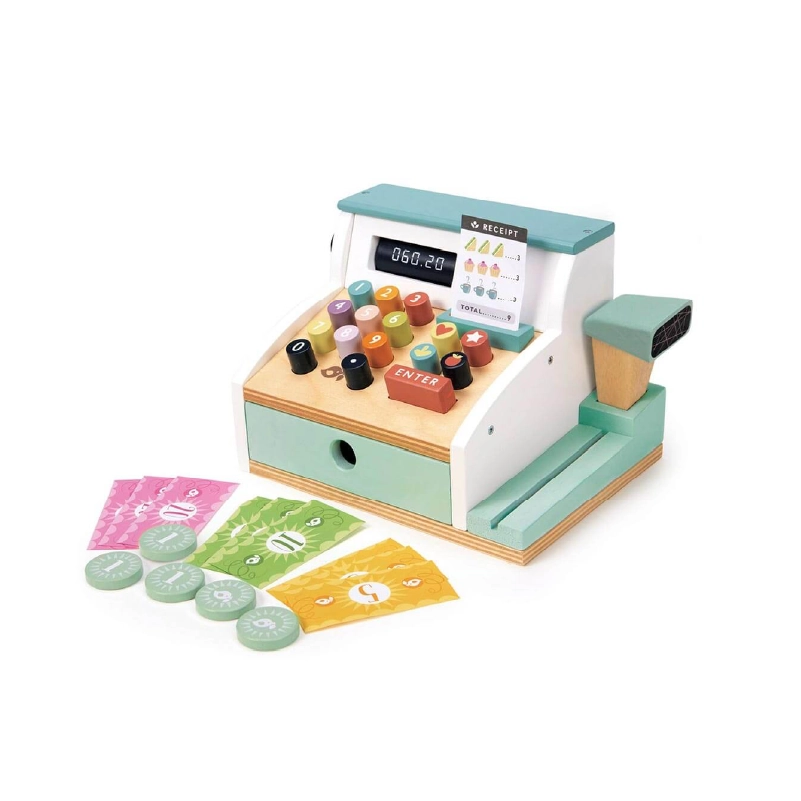 Wooden Toy Cash Register