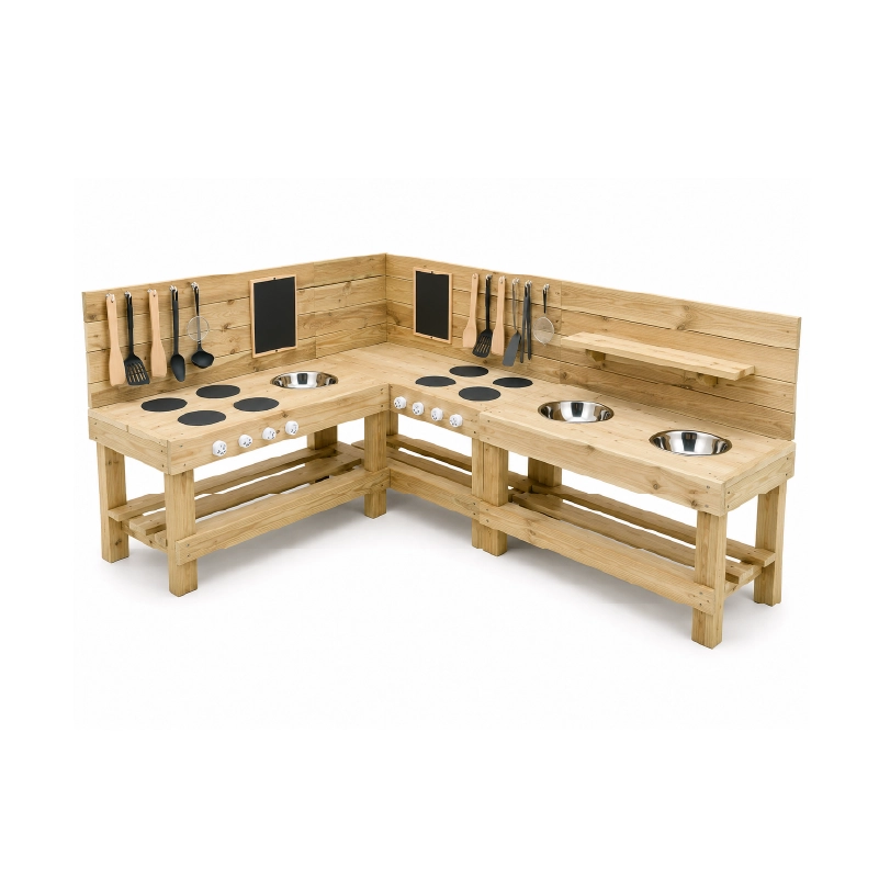 Large L Shape Mud Kitchen, Corner Mud Kitchen