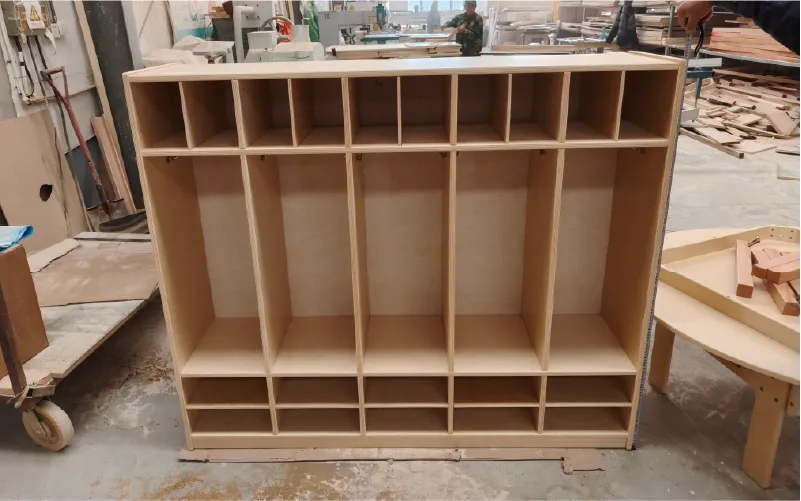 Preschool Coat Locker with Shoe Storage
